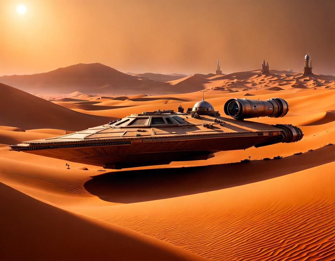 Jawas on Tatooine: A Star Wars Scene