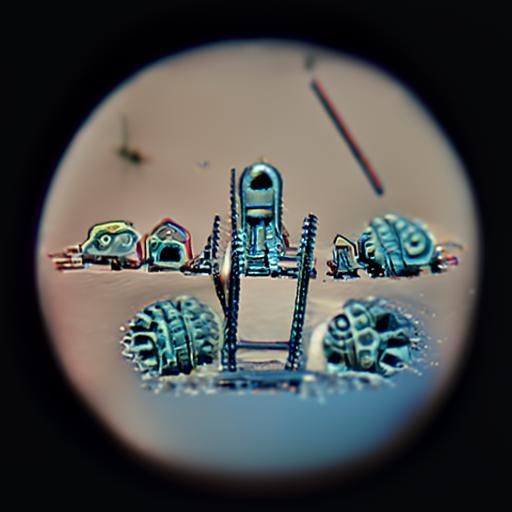 Microscopic Alien Construction Equipment
