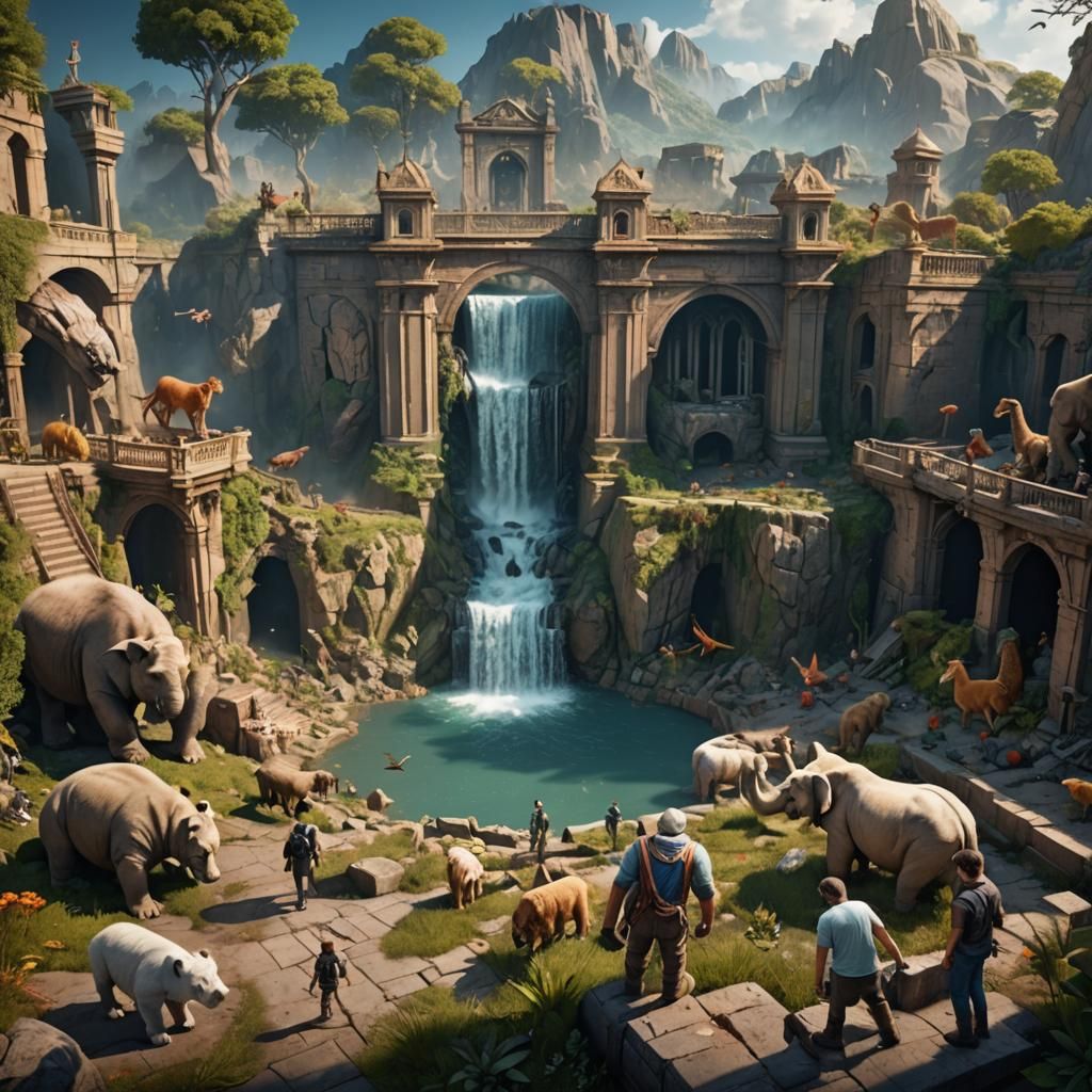 Fantastical Vandalism: An 8k Resolution Concept Art