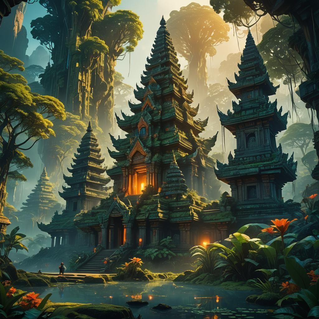 Mystical Indonesian Wonderland Concept Art