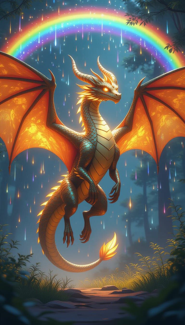 Majestic Sky Dragon Soaring, Pixar-style 3D Animation