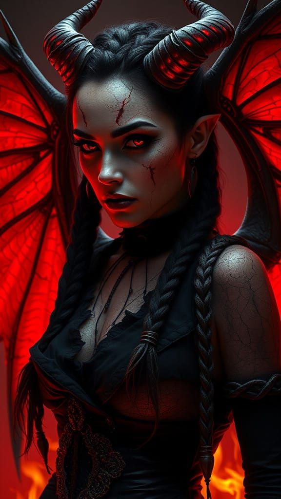Dark Goddess of Hellish Beauty