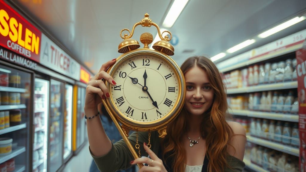 90s Teen Portrait in Grainy CCTV Security Footage