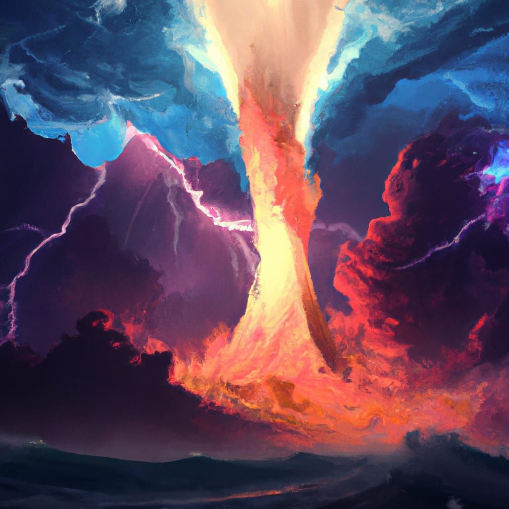 Terrifying Storms in Complementary Colors