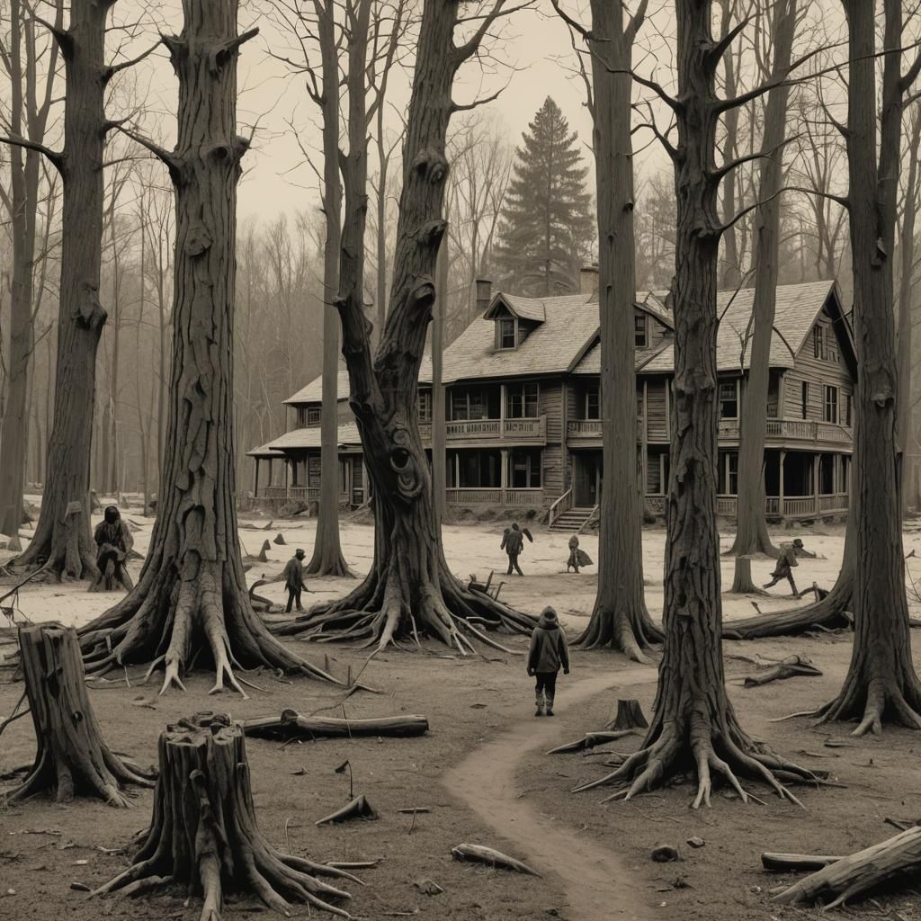 Bigfoot Lurking Near Children's School