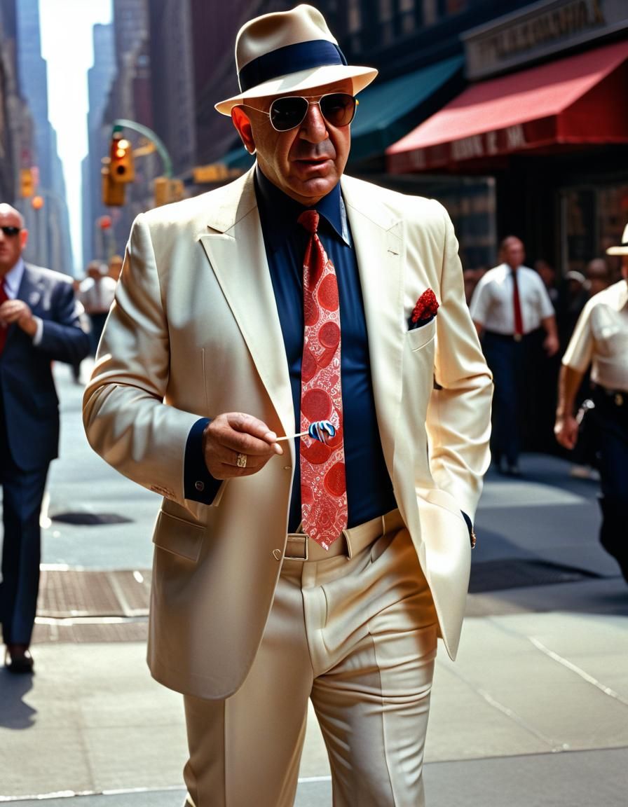 Telly Savalas as Kojak in New York Street