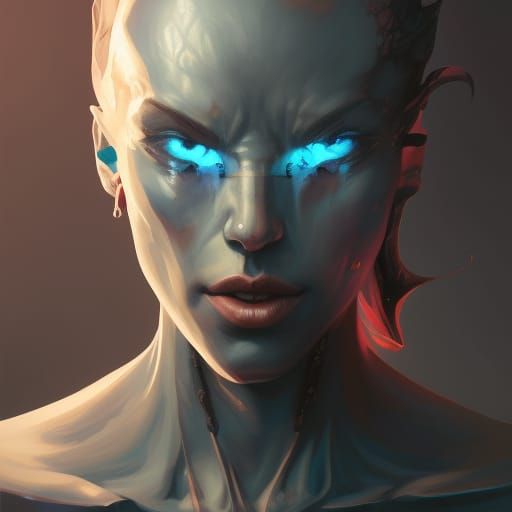 Hyperdetailed Shadow Demon Portrait in 8k Resolution