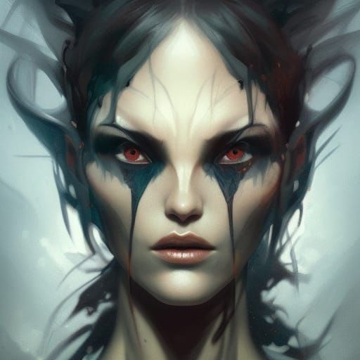 Hyperdetailed Shadow Demon Portrait in 8K Resolution