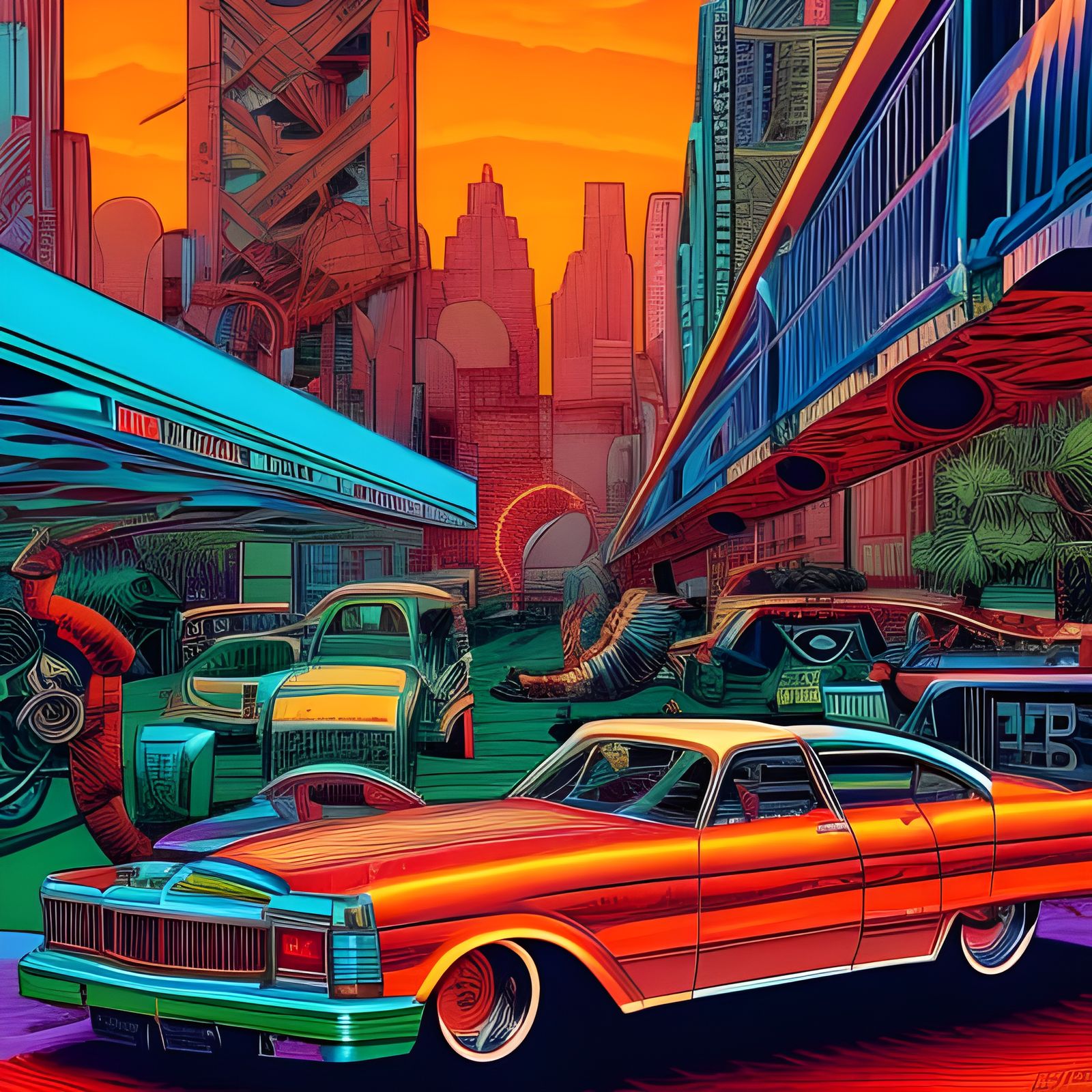 Hyper-Detailed Comic Book Art in Brilliant Colors