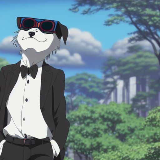 Dog in Suit and Sunglasses, Anime Key Visual