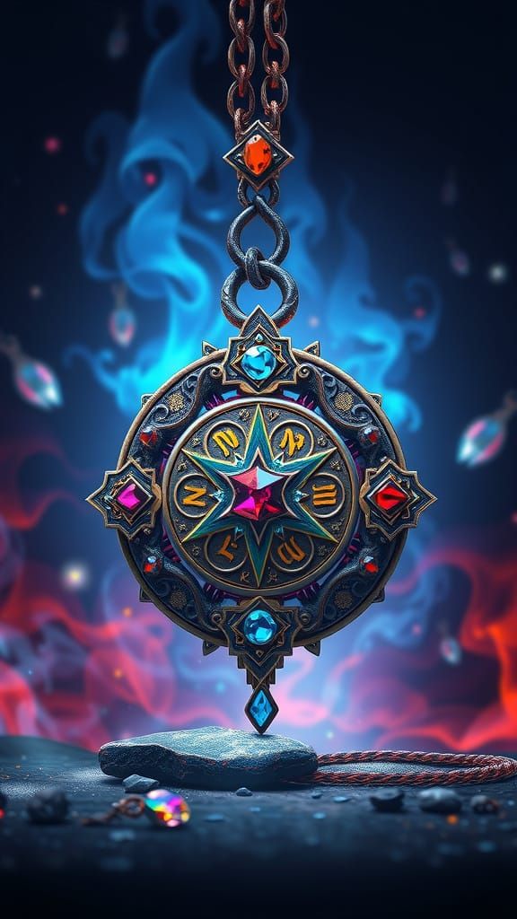 Mystical Amulet Inspired by Fantasy Concept Art