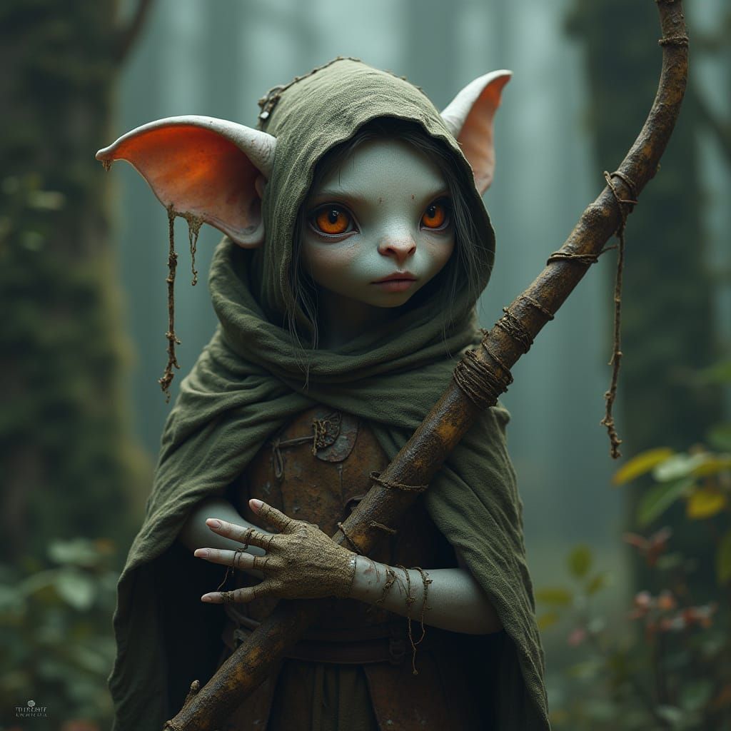 Goblin Girl in Enchanted Forest