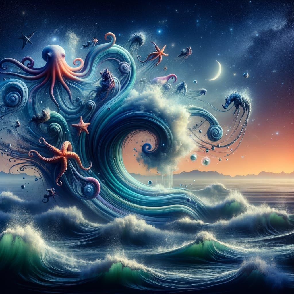 Surreal Dreamscape of Oceanic Memories