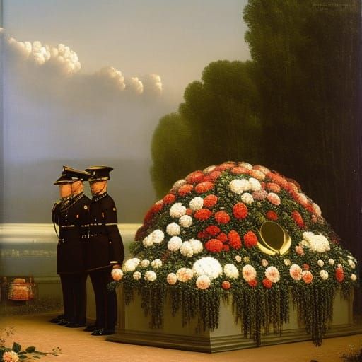 Hedgehog Honors Soldier: Inspired by Historical Masters
