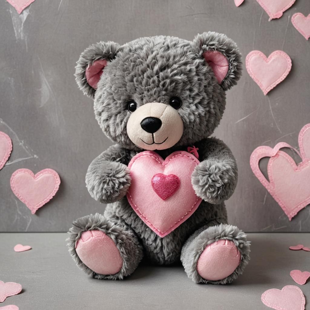 Teddy Bear holding Heart