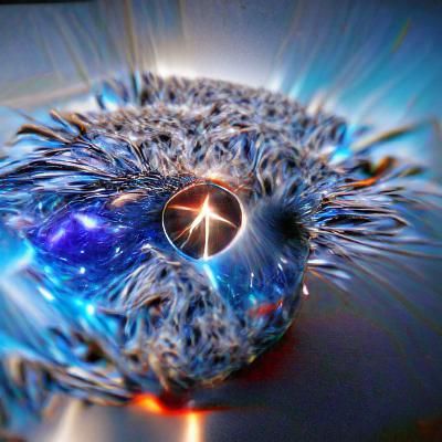 Abstract Digital Art of a Neutron Star