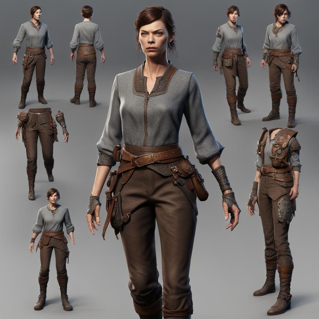 Pollyanna McIntosh in Detailed Fantasy Concept Art