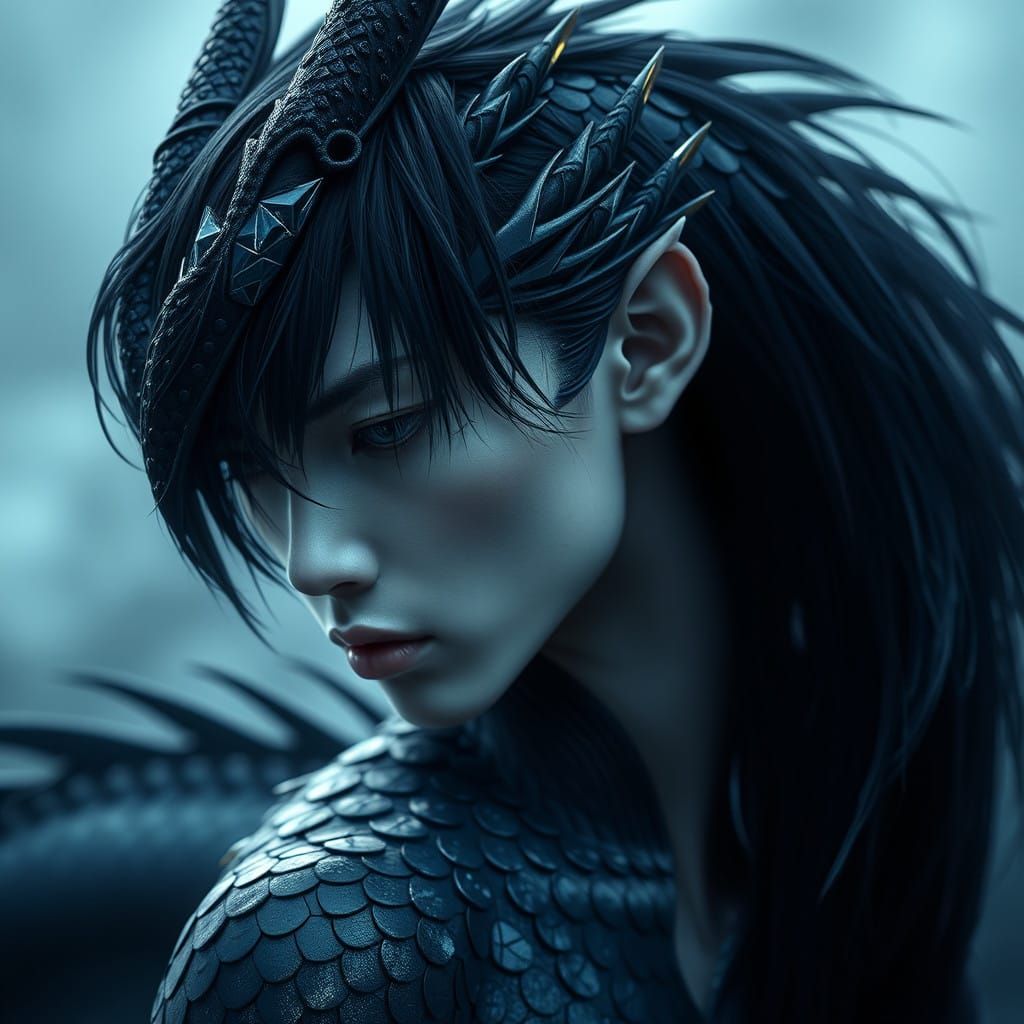 Mystical Dragon in Ethereal Hues