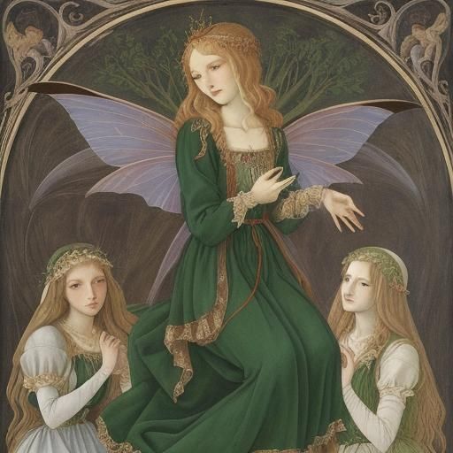 Vampire Fairy in Renaissance Style