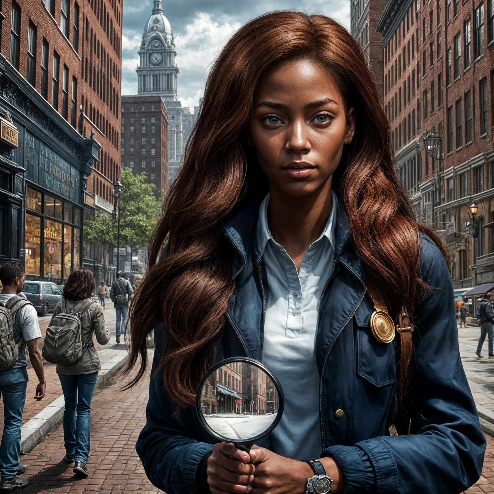 Nancy Drew as Hyperrealistic Detective in Philadelphia