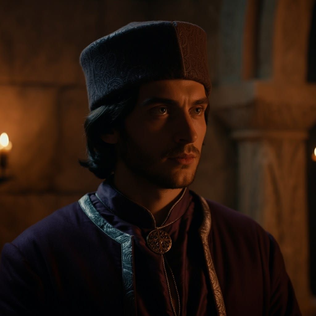 Byzantine Nobleman Portrait in Renaissance Style