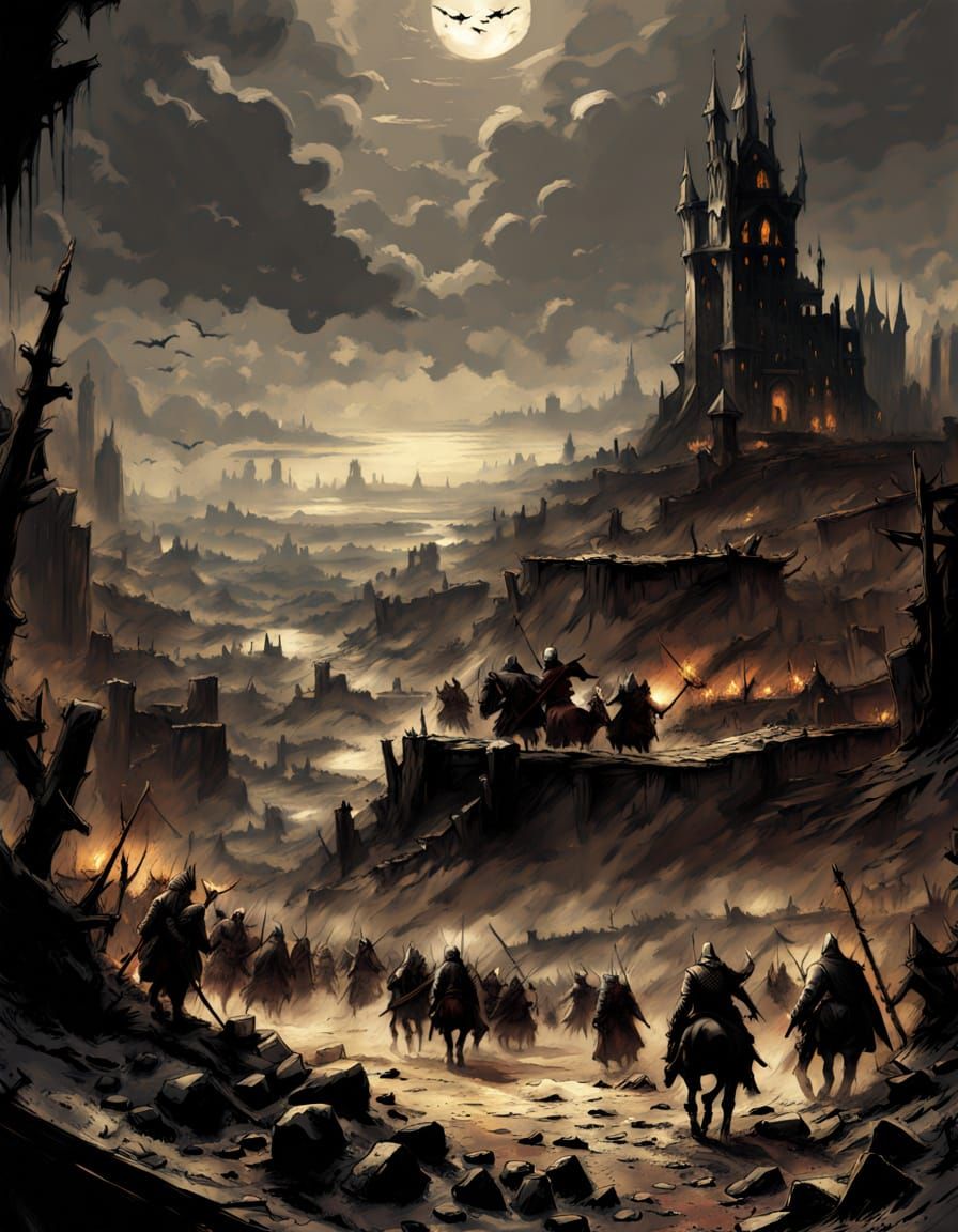 Grim Iron Ring Battlefield Concept Art