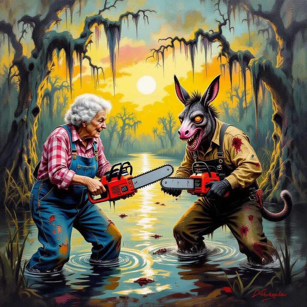 Bayou Grandma Defends Against Grotesque Creature in Surreal ...