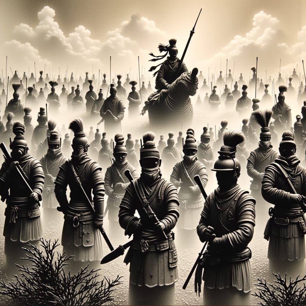 Terracotta Army: A Traditional Chinese Illustration