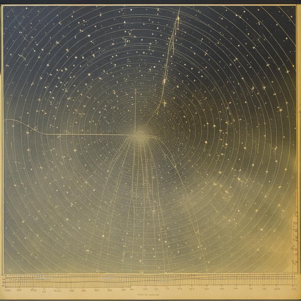 The Cambridge Encyclopaedia of Astronomy (1977 edition)–a stacked plot of radio signals from a pulsar