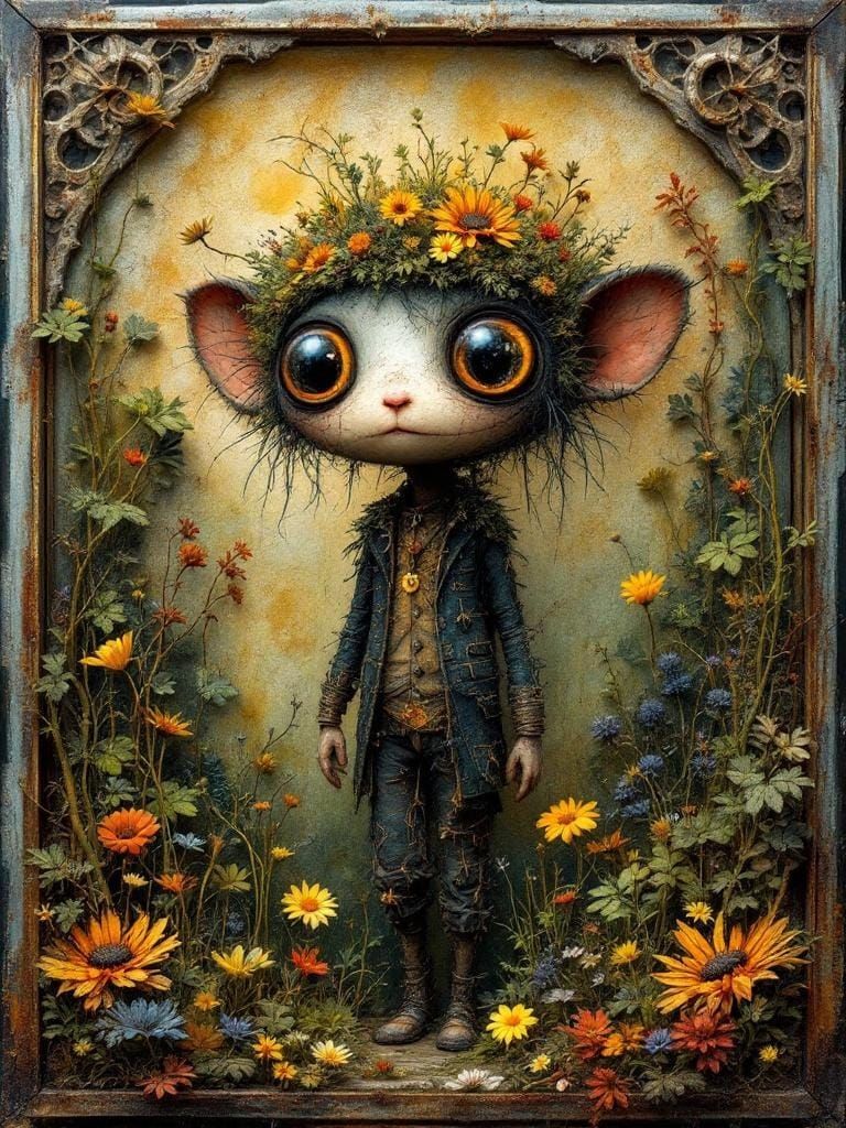 B is a B Filled with Otherworldly Life Charred and Rusty Row...