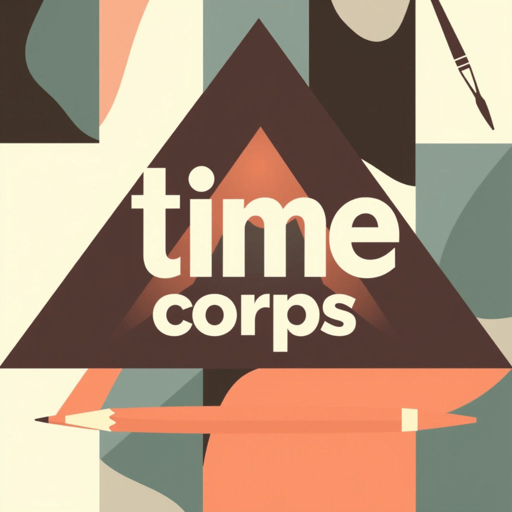 Abstract Wallpaper with Drafting and Design Elements