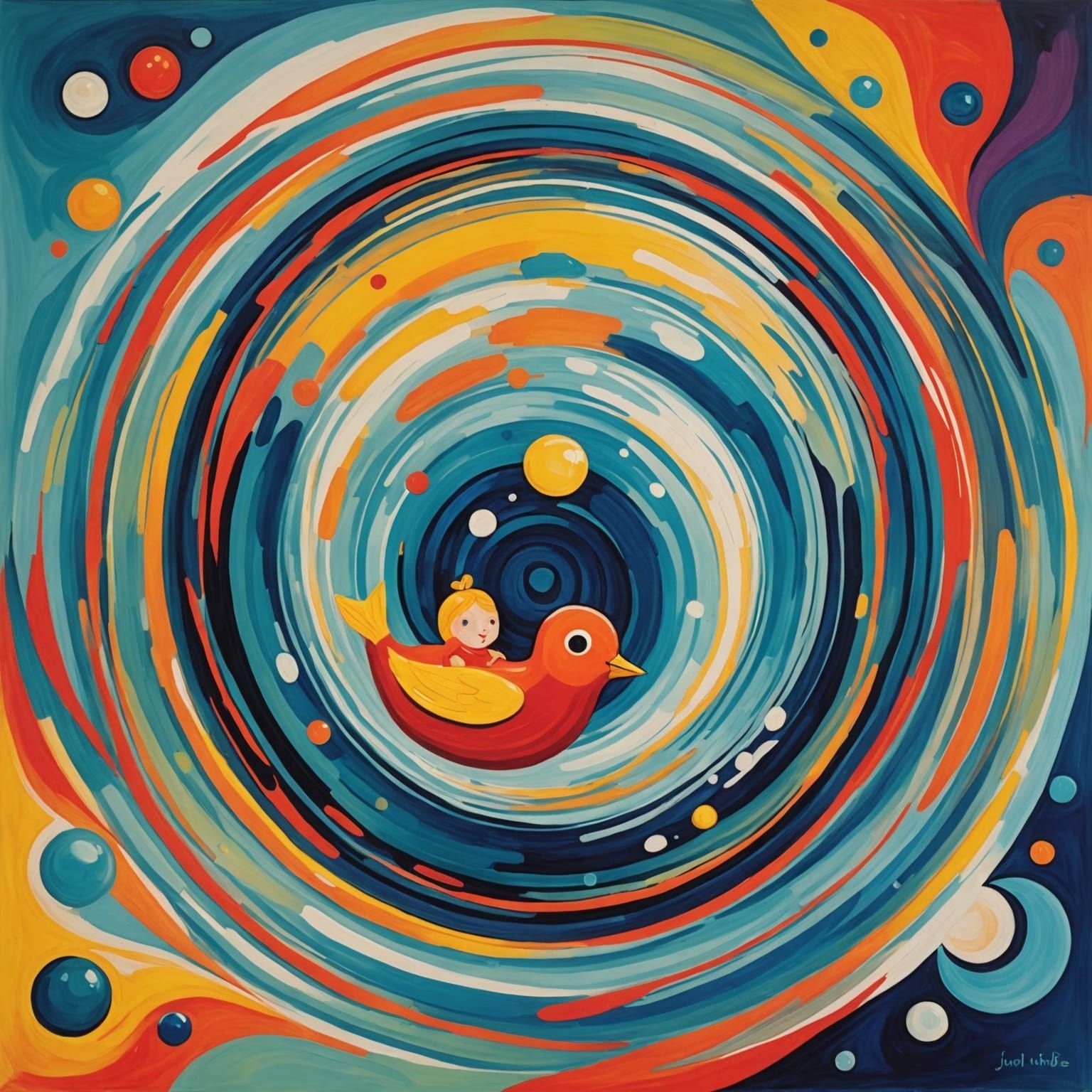 Ethereal Birth in a Glass Vessel