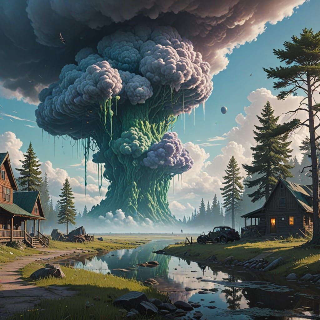 Dreamworld Tapestry in Vibrant Iridescent Hues