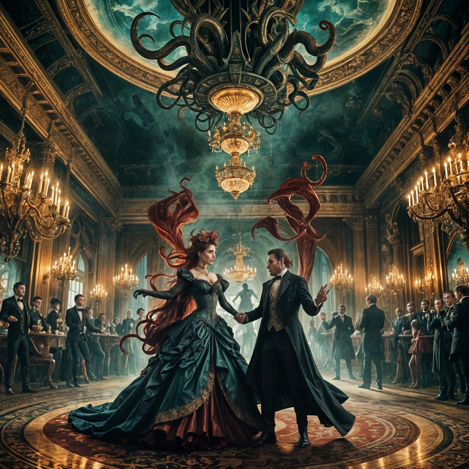 Victorian Dance: The Devil and Medusa in Double Exposure