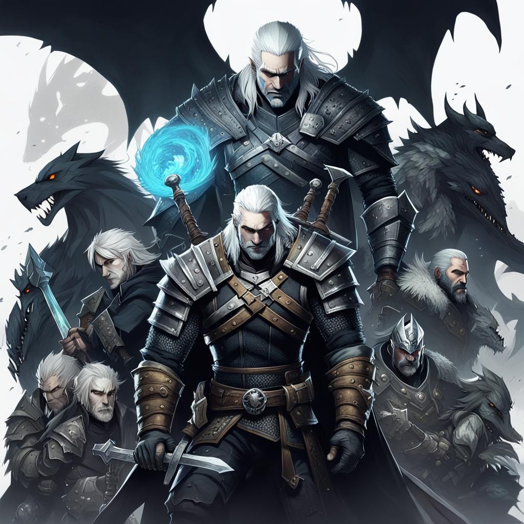 Geralt of Rivia: Sad Dark Fantasy Apocalypse