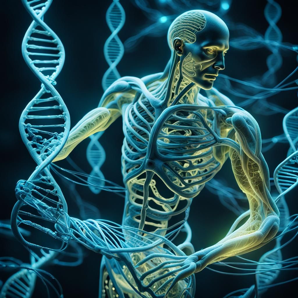 Bioluminescent DNA Entwined with Music: Biomechanical Surrea...