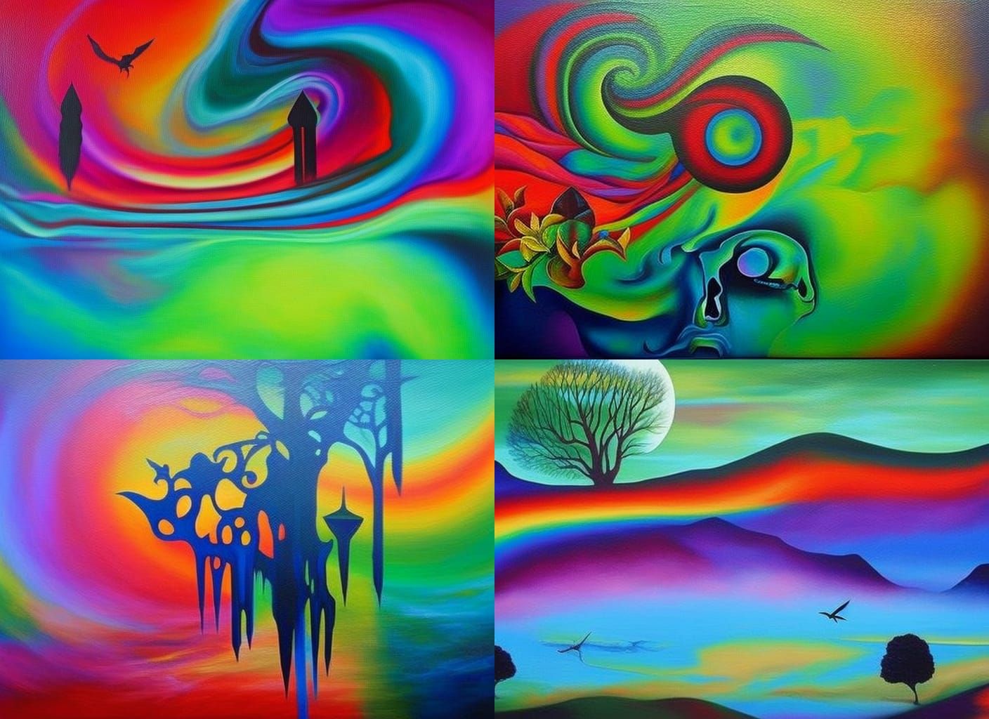 Acrylic Painting: Life, Death, and Soul
