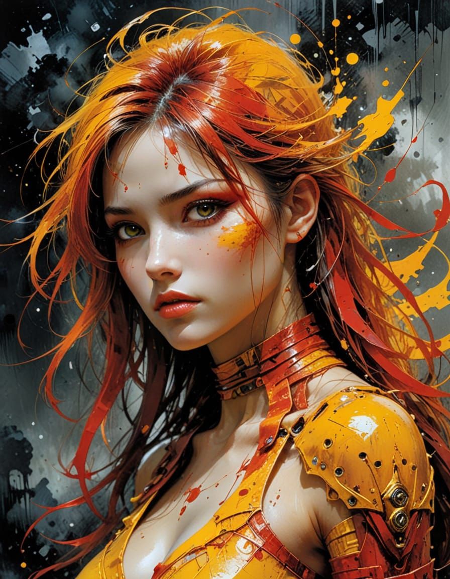 Abstract Art in Complementary Colors