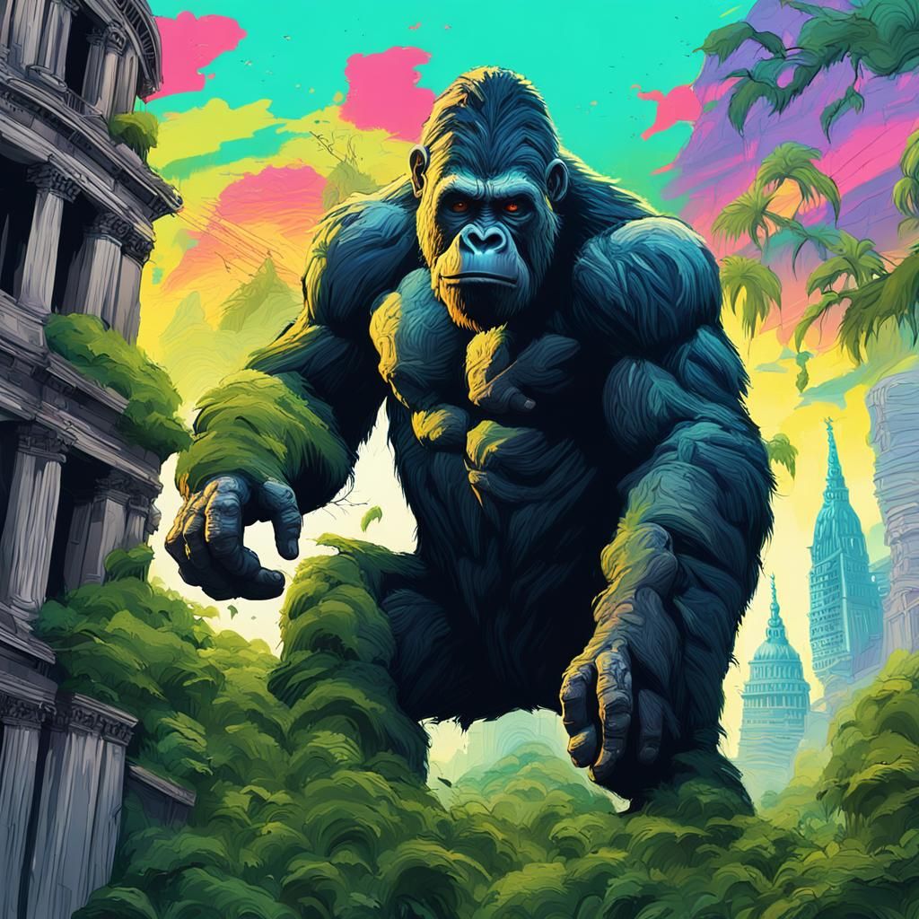 King Kong Conquers London in Neon Jungle