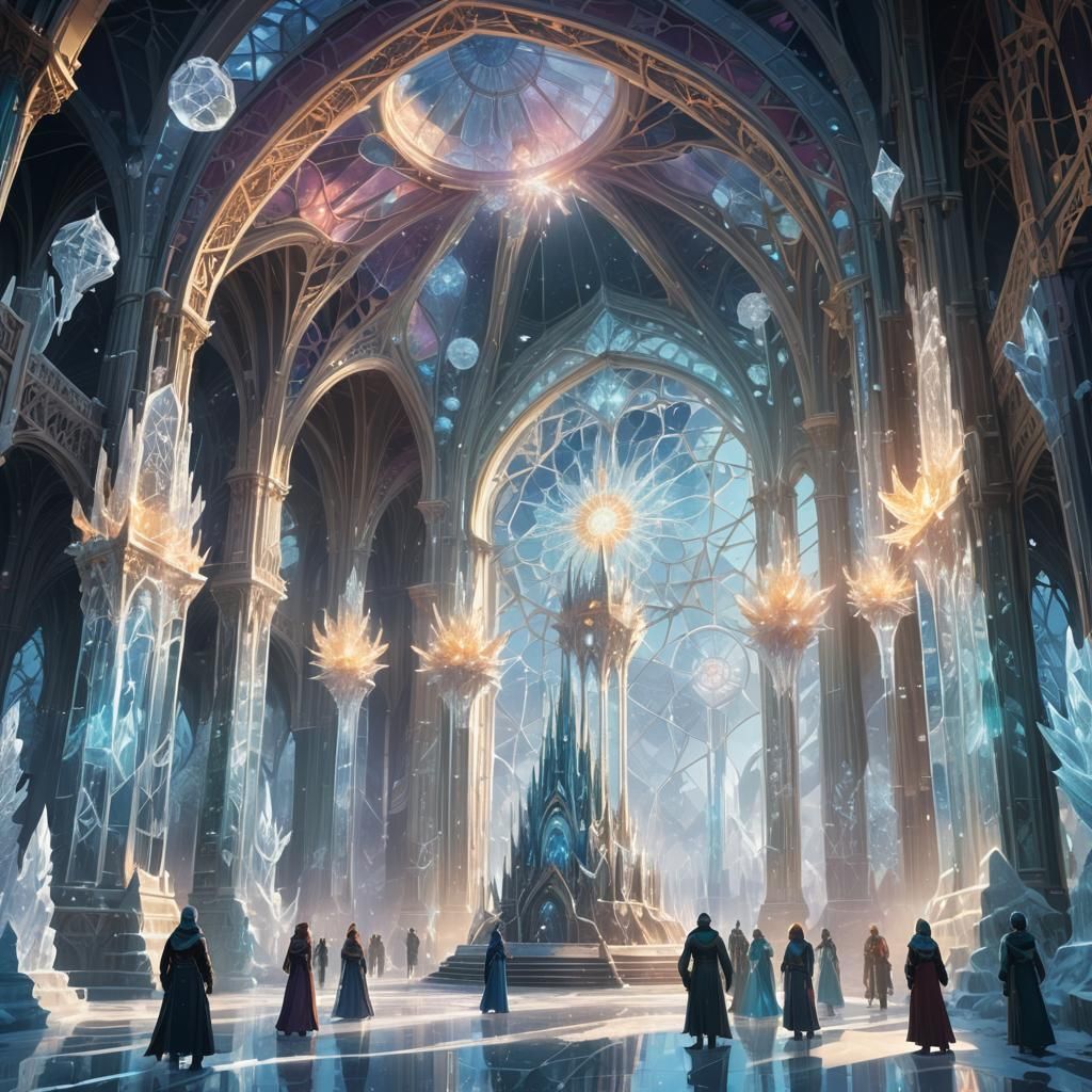 Majestic Crystal Palace Ruling Council Meeting: Fantasy Art