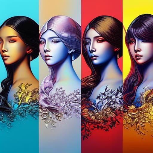 Four Seasons Graffiti Art in Splash Style