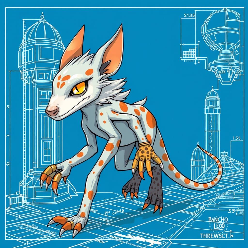 Dimensional Travel of a Futuristic Silver Creature