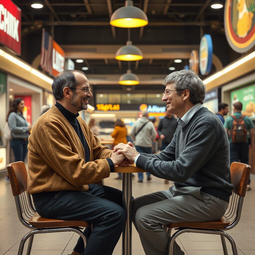 Jobs and Gates: Heartwarming Rockwell-esque Scene