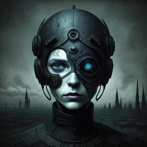 Futuristic Space Colony: Detailed Matte Painting