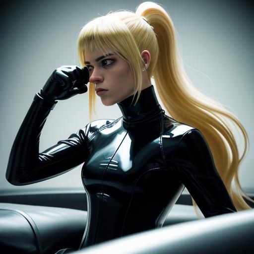 Cinematic Latex Women in Total Enclosure