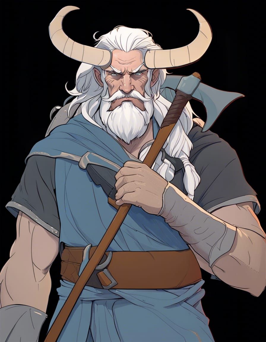 Krumr the Varl Warrior with Great Axe