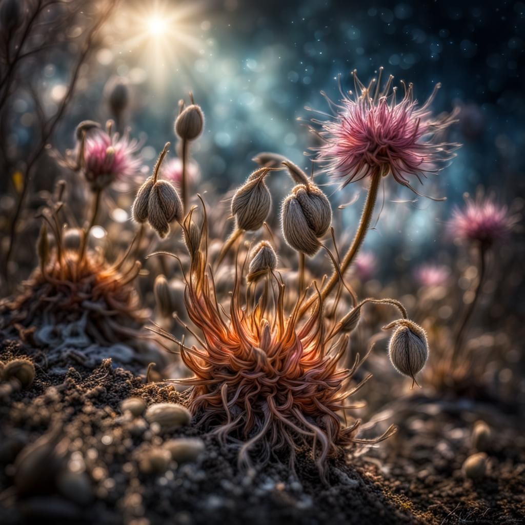 Cosmic Seeds of Spring: Fantasy in HDR