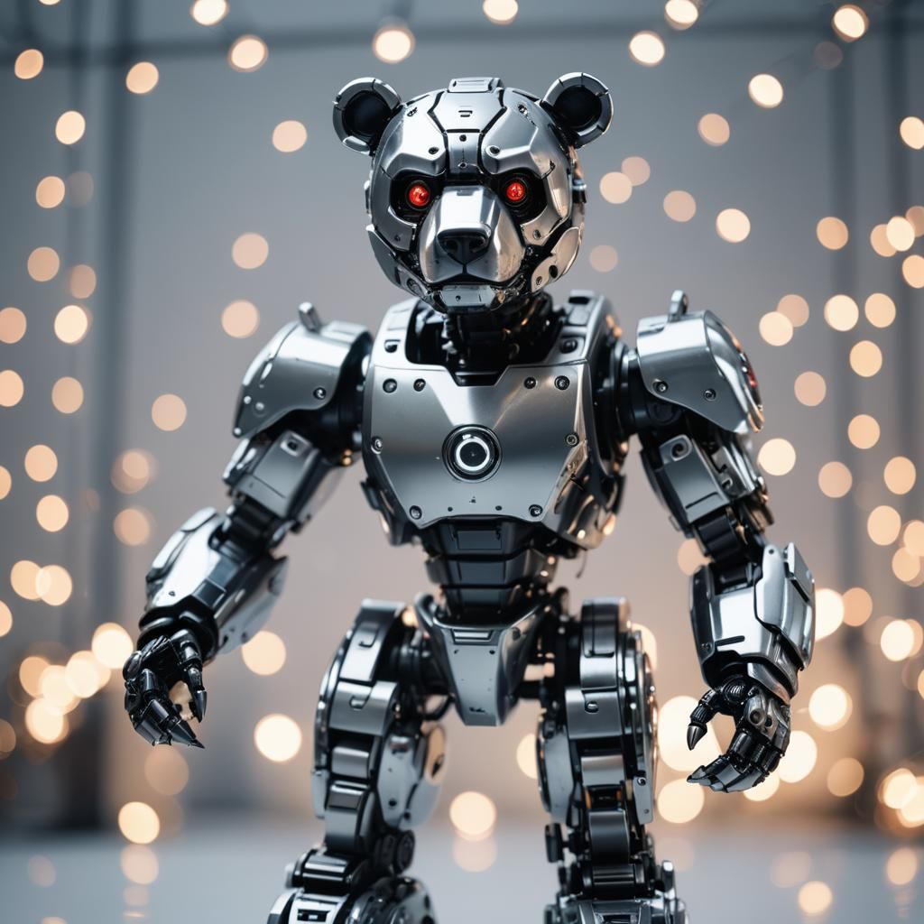 Robotic Cyberbear Hacking into Cyberspace
