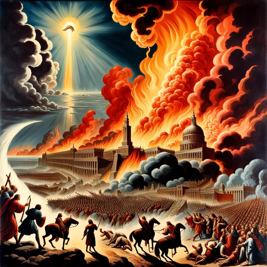 Apocalyptic Biblical Illustration: End of the World