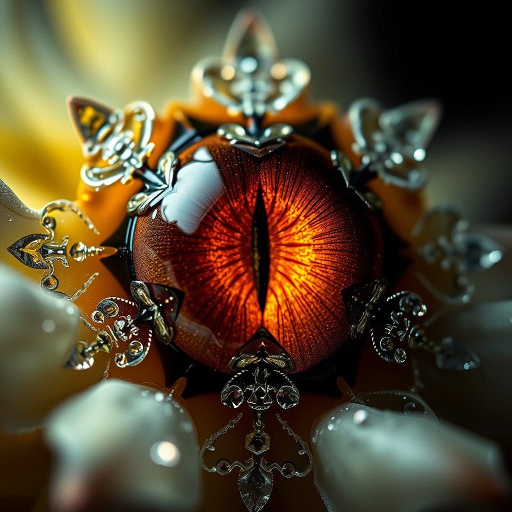 Sacred Geometry Nature Art in Luminescent Colors